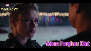 Clint Does The Black Widow Whistle | Yelena Forgives Clint | Hawkeye Episode 6 Finale