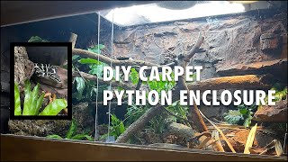 Carpet python enclosure from scratch  DIY