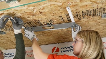 CPANL w/ DCMK Ceiling Mount Bracket Installation | Lithonia Lighting®