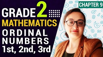 Ordinal Numbers, Chapter 9, 1st, 2nd, 3rd, Mathematics, Grade 2