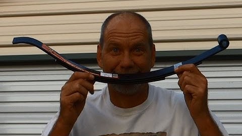 How to Easily Replace Leaf Springs on a Utility/Boat Trailer