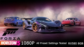 Forza Horizon 5 [ RX580 8Gb ]1080p Extreme to very low preset