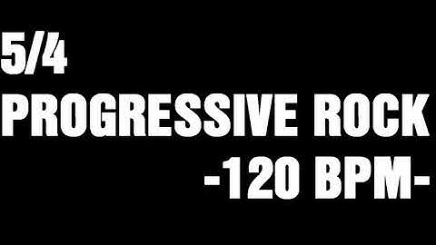 5/4 PROGRESSIVE ROCK BASS TRACK FOR DRUM PRACTICE -120 BPM-