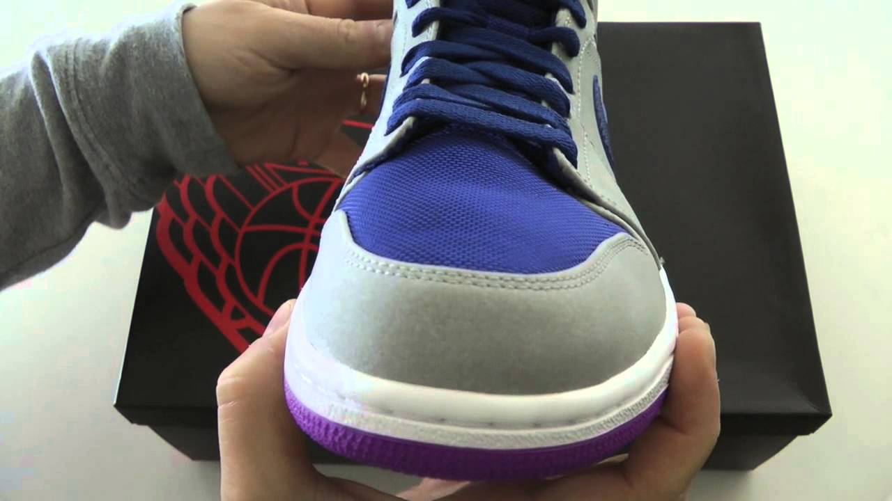 nike air jordan 1 retro mid matte silver purple royal