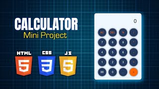 Calculator with HTML, CSS & JavaScript Mini Project Step-by-Step Tutorial!