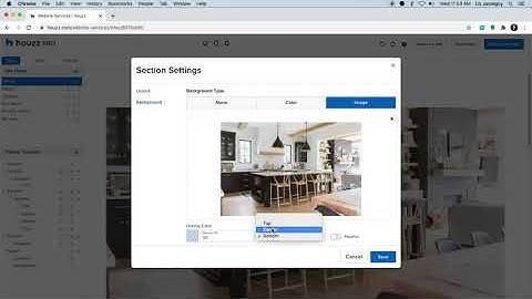 How to edit section images on your website