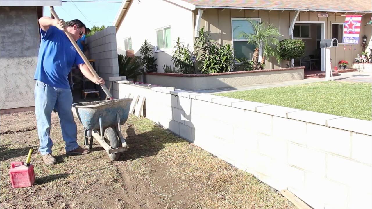 How to Build a block wall YouTube