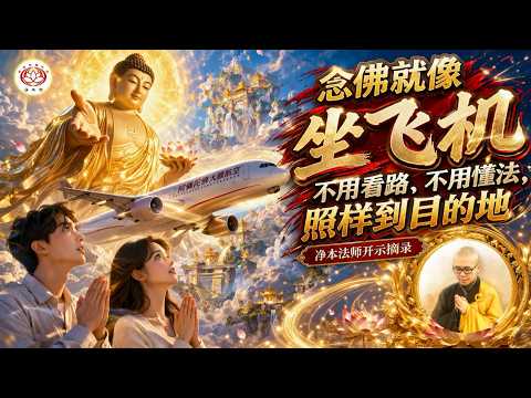 念佛就像坐飞机，不用看路、不用懂法，照样到目的地｜净本法师开示｜《往生论注》讲记 第四集节录