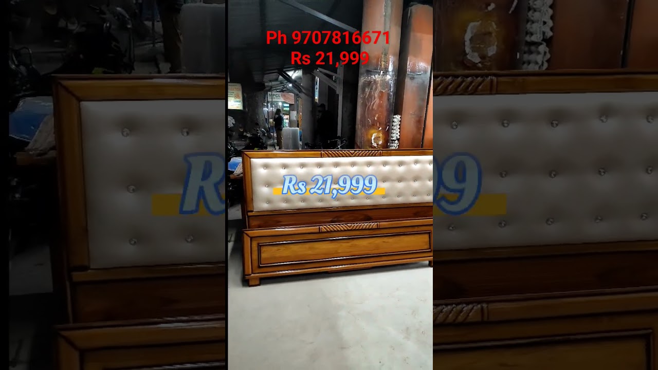 Assam Sagun wood Down Box Bed At Wholesale price 