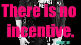 Video thumbnail of "Against Me! - Mutiny On The Electronic Bay (Lyrics on Screen)"