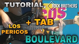 Video thumbnail of "🎸Como TOCAR Boulevard los Pericos en BAJO🎶"