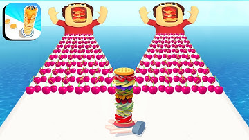 Pancake Run Gameplay All Levels iOS,Android Walkthrough Game Max Level New Update #5