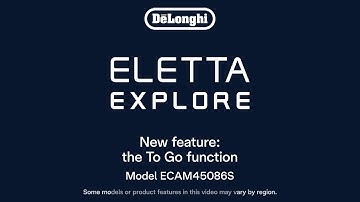 How to Use the To Go Function on your De’Longhi Eletta Explore Espresso Machine