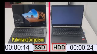 SSD vs HDD || SSD vs HDD Starting  Performance Comparison ||