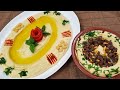 تحضير الحمص بالطحينة بطريقتين العادية ومع اللحمة Easy Delicious Homemade Hummus Recipe