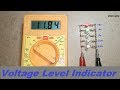 Battery volt level indicator using zenor diode | 4 volt to 12 volt battery level indicator