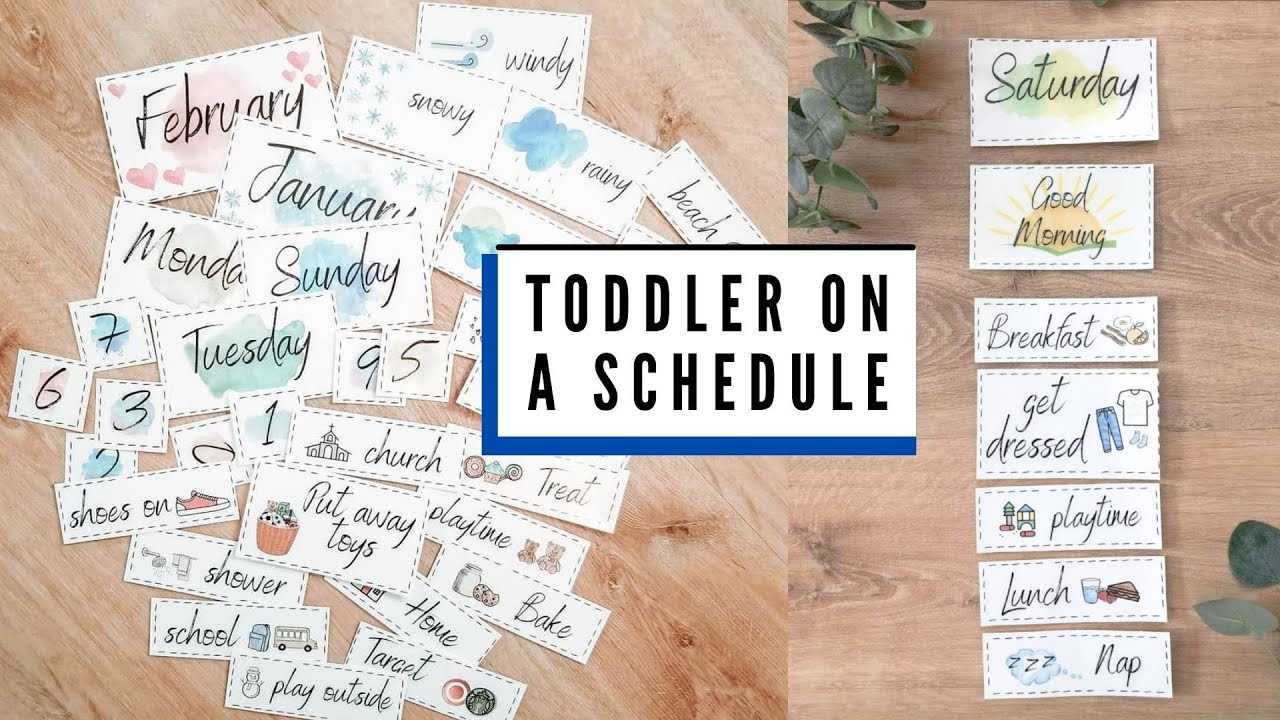 Visual Schedule for Home | Toddler Picture Schedule
