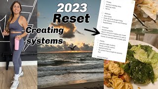 Create your dream life in 2023/How I create systems + reset my life/ chicken pesto pasta recipe