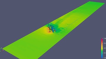Pressure Animation- Aerodynamic Analysis on FSAE car
