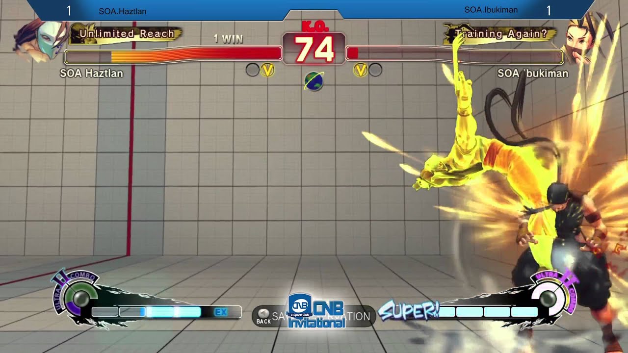 USF4 - CNB Invitational - SOA.Haztlan (Vega) Vs (Ibuki) SOA.Ibukiman