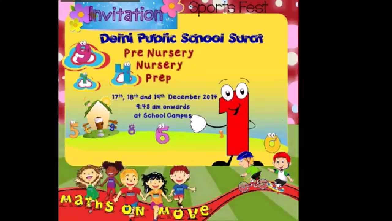 DPS Surat-Sports Fest Guest Invitation