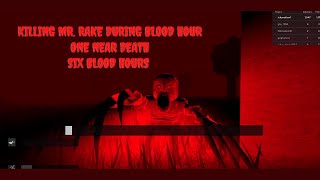 Killing Mr. Rake during blood hour! / Roblox / The Rake: Classic Edition