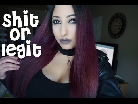 Shit Or Legit Diy Purple Ombre Hair From Dark Brown Youtube