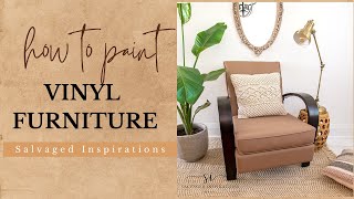 How To Paint Vinyl Furniture