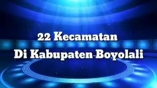 22 kecamatan di Boyolali