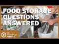 Newbie Prepper Food Storage Questions Answered
