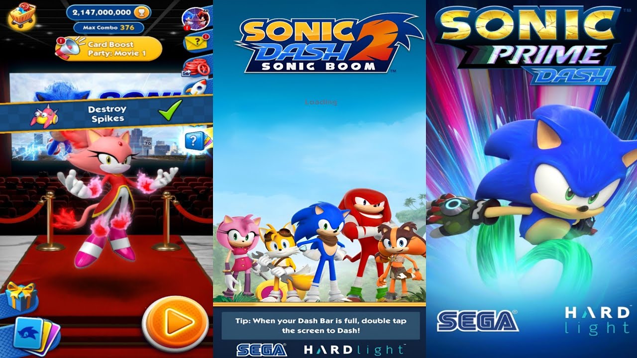 Sonic Dash 🆚 Sonic Boom 🆚 Sonic Prime Dash vs All Bosses Zazz Eggman ...