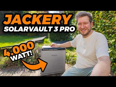 Jackery SolarVault 3 Pro: Balcony power plant with 4,000 watt input and 8 solar panels