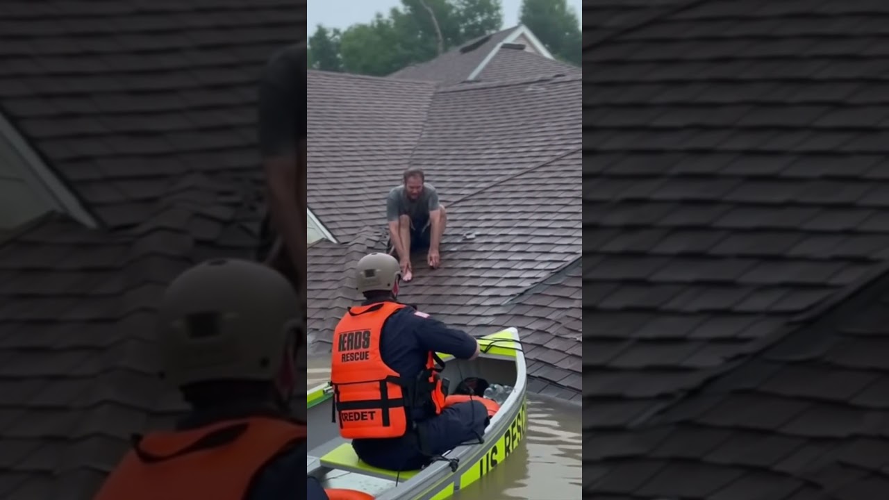 US Flood Rescue! Heroic Moments During Massive American Disaster 
