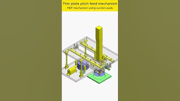 Thin Plate Pitch Feed  #autocad #mechanicalengineering #mechanism #automation #manufacturing