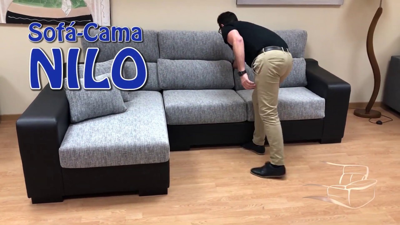 “Sofá Cama Chaiselongue Nilo Sofácama, elegancia y confort" YouTube