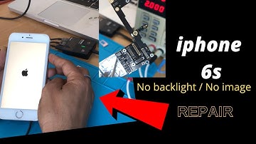 iPhone 6s No Backlight Repair!Display black no image fix