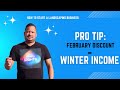 Landscaping business PRO TIP: February discount