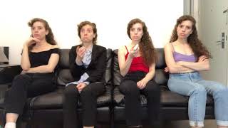 Breaking News: Governor Cuomo and his daughters watch the news
