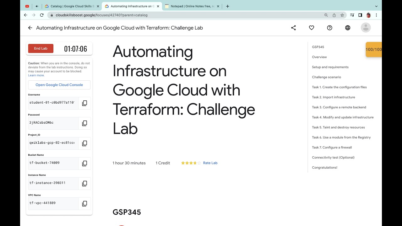 #updated Automating Infrastructure on Google Cloud with Terraform ...