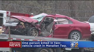 1 Dead, 1 Injured In Menallen Twp. 2-Vehicle Crash