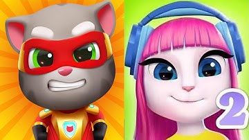 My Talking Angela2 vs Talking Tom Hero Dash ios Andriod Gameplay 2025 Angela2 lvl 285 Ep4646