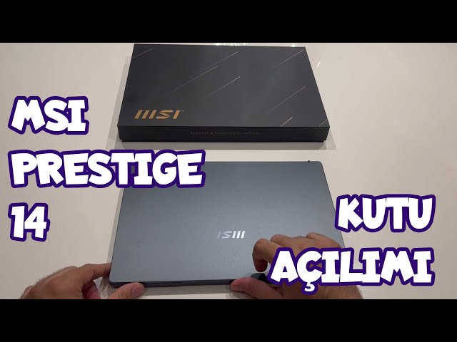 MSI Prestige 14 - Laptop Unboxing and Setting Up