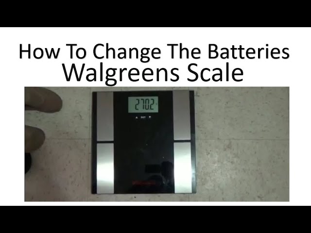 How To Change Batteries In Your Walgreens Body Analysis Digital Bathroom  Scale 