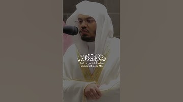 فاذكروني أذكركم و اشكروا لي و لا تكفرون من سورة البقرة بصوت الشيخ ياسر الدوسري