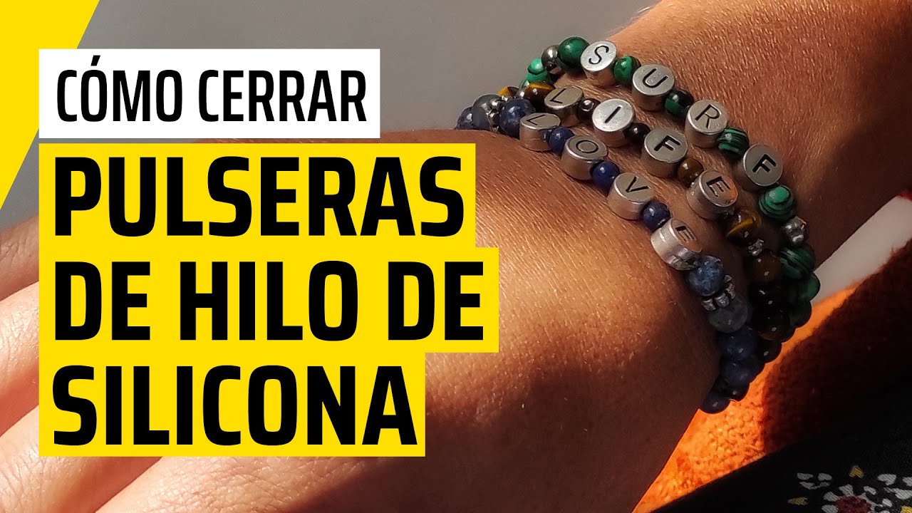 COMO HACER PULSERAS DE HILO || 4 formas para cerrar el ELASTICO de - YouTube