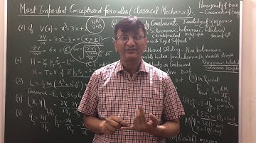 Most Important Concepts And Formulas (Classical Mechanics)