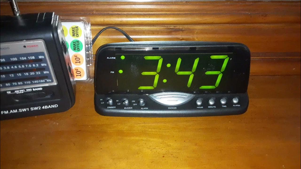 Radio shack alarm clock test run YouTube