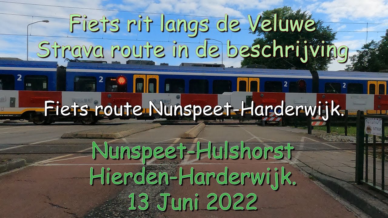 Nederland - fietsland. Route Vanaf Nunspeet naar Harderwijk. Knooppunten route 12 Juni 2022