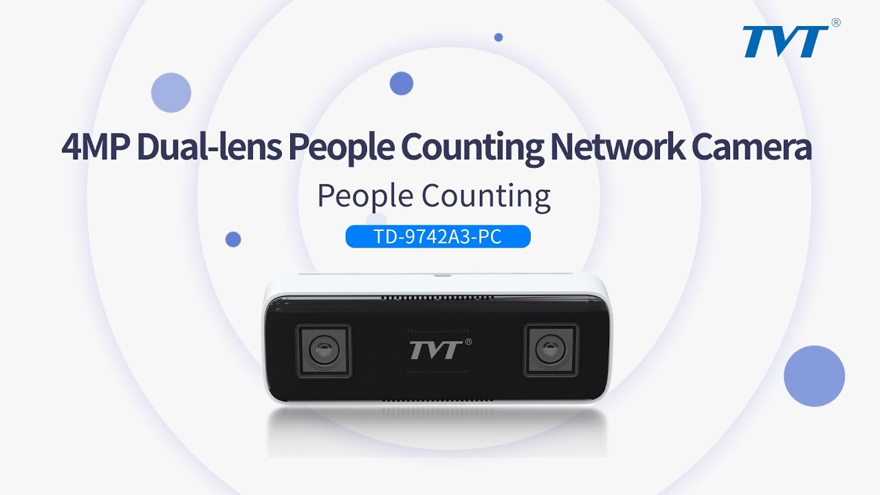 TVT 4MP Dual-lens People Counting Network Camera @TD-9742A3-PC - YouTube