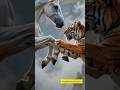 Tiger Chases White Horse | Epic Wildlife Survival Moment 🐅🐎 #shorts #wildlife #shortsfeed